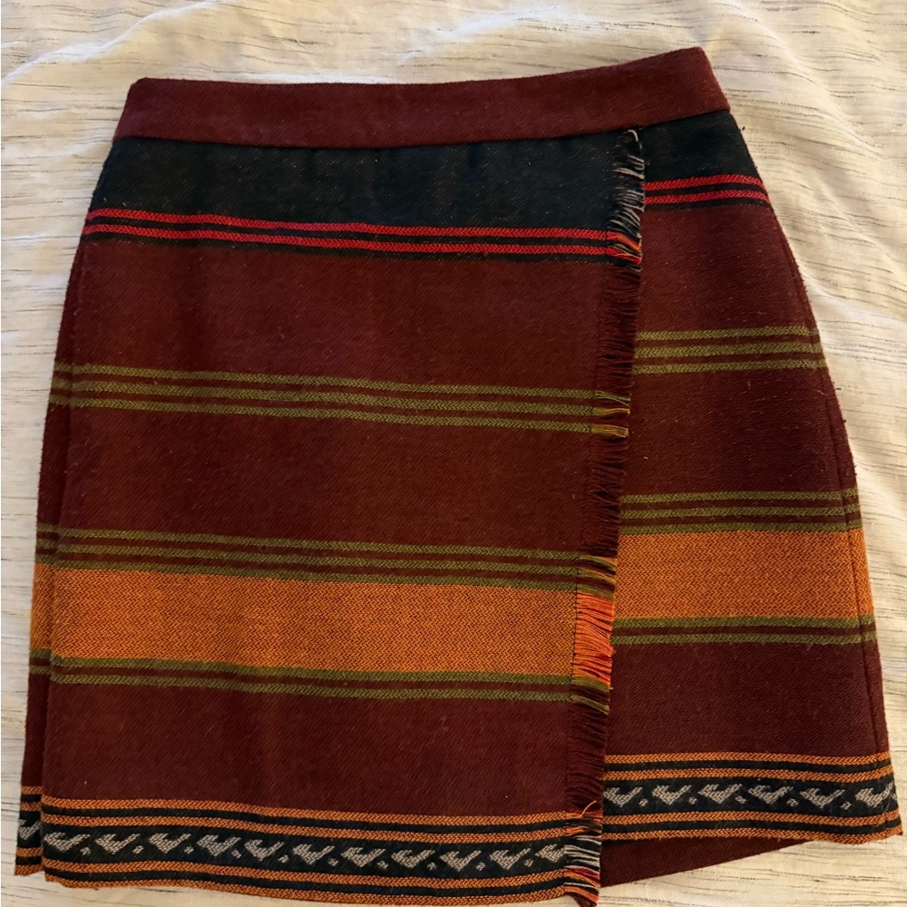 Elegant Asymmetrical Skirt in Rich Tones